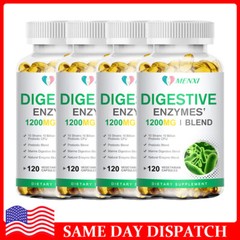 120 Digestive Enzymes w/ Prebiotic & Probiotics , Constipation& Bloating Relief
