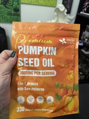 Fresh Drink US Pumpkin Seed Oil Softgels 330 CT Pack of 1