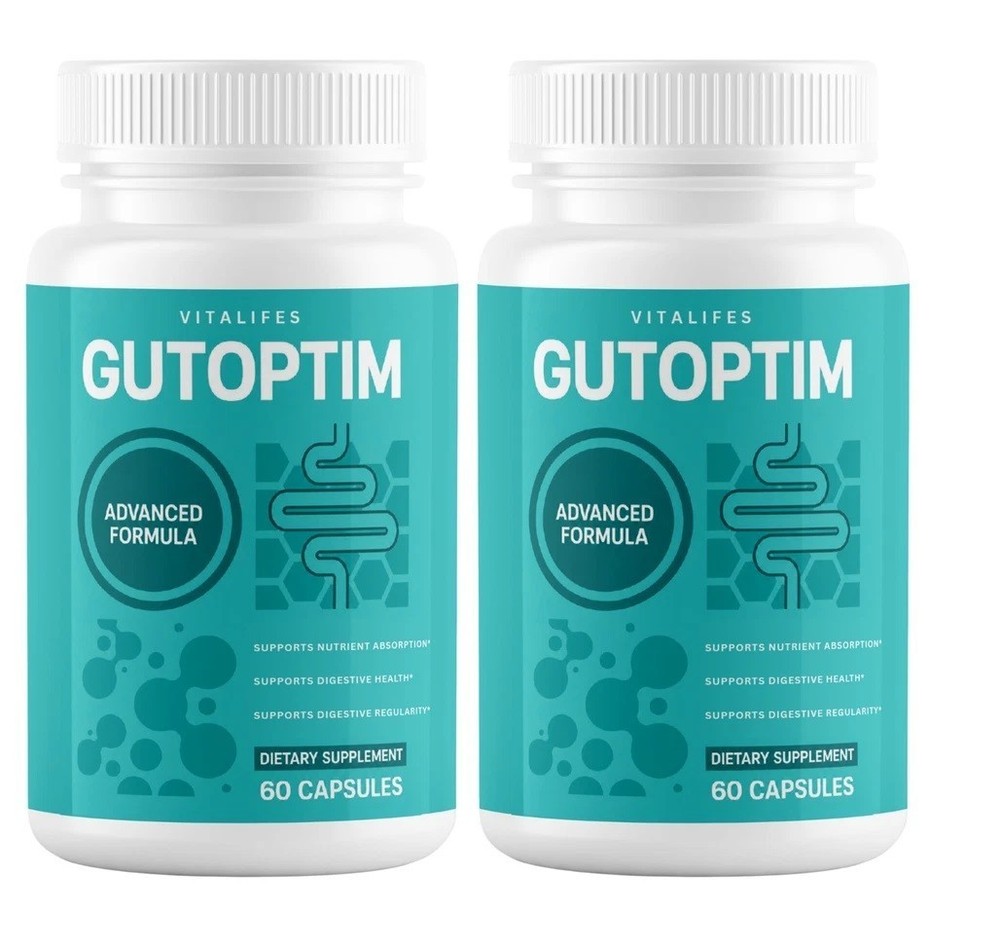 (2 pack) Gutoptim Advanced Gut Health Pills to Support Digestion & Bloating 60ct