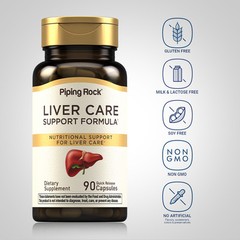 Liver Cleanse Capsules | 90 Count | Non-GMO Supplement | By Piping Rock