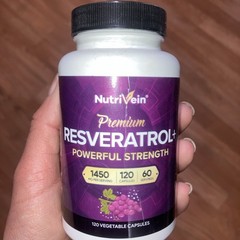 Nutrivein Premium Resveratrol 1450mg 120 Caps: Pure Resveratrol Supplement – New