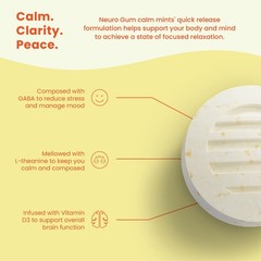 Calm & Clarity Mints – GABA L-Theanine Stress Supplement with Vitamin D3 – No…