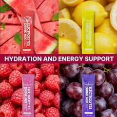 3 Pack Sugar Free Electrolytes Drink Mix Hydration Powder 3x 20 Variety Sachets