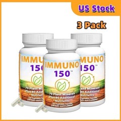 3 Pack Immuno 150, Immune Support Supplement, Packed with 70 Plant Minerals++