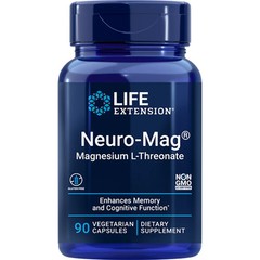 Neuro-Mag Magnesium L-Threonate from 2000 mg Magtein – Life Extension 90caps-