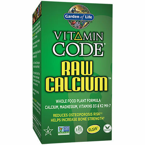 Garden of Life Vitamin Code Raw Calcium 120 caps exp. 12/2026