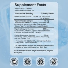 3 bottles Raw Probiotics 100 Billion CFU Gut Health Digestive Immunity Support