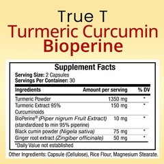 Turmeric Bioperine Support Joint Health & Reduce Inflammation 1200 mg 60 Capsule