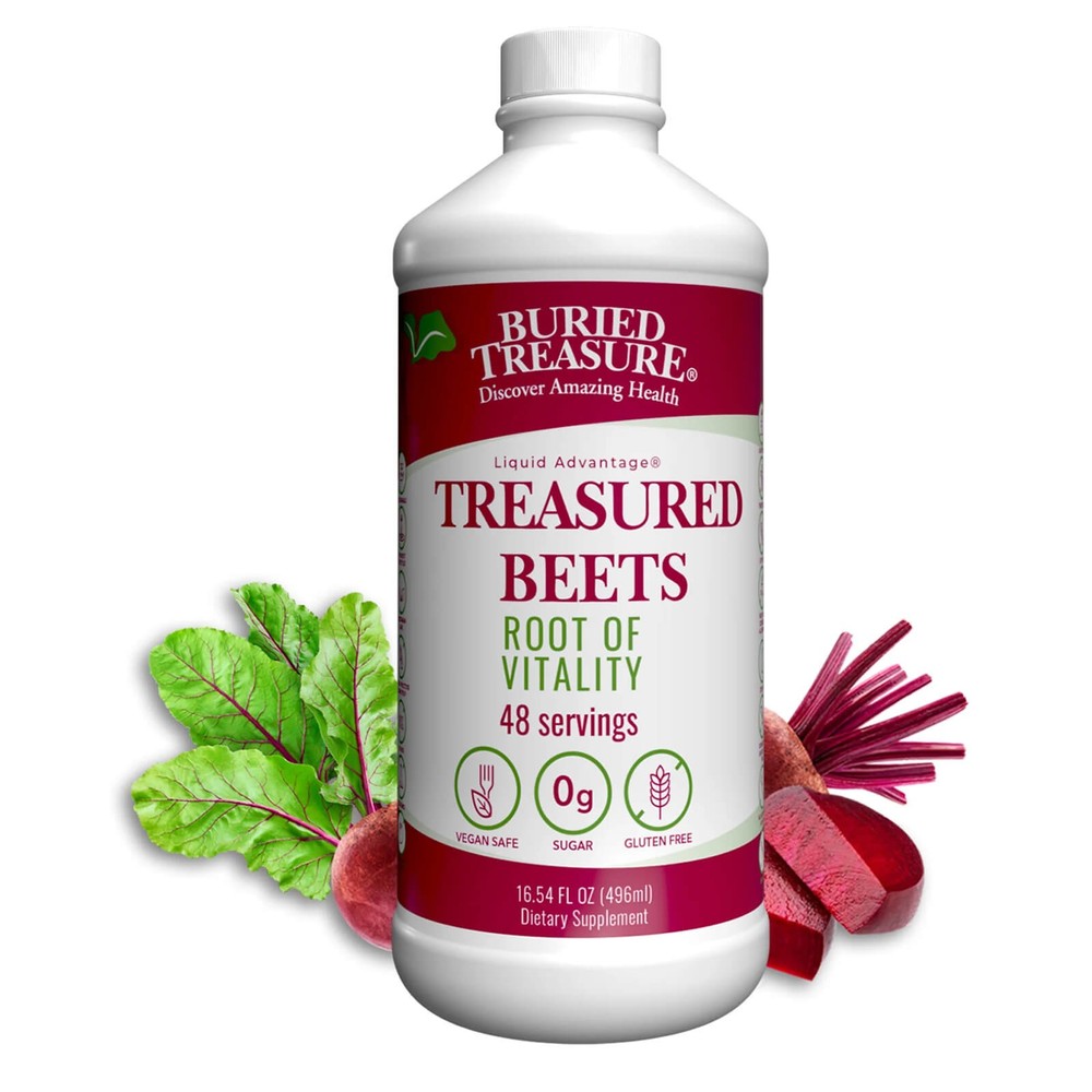 Buried Treasure Treasured Beets 16 oz, Immune Support, 48 servings, 0 sugar