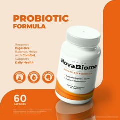 NovaBiome Capsules – Official Formula for Digestive Balance and Gut Health – 5Pk