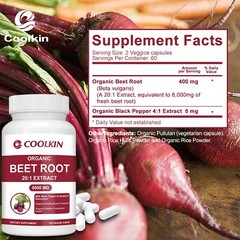 Beet Root-Nitric Oxide Booster, Energy & Vitali, Heart & Blood Pressure Health
