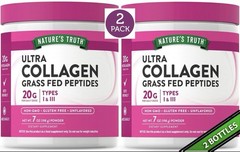 2 Pack Collagen Peptides Powder Unflavored 14oz (2×7) Non-GMO Keto Friendly 2030