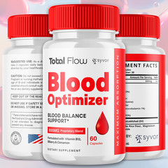 (2 Pack) Total Flow Blood Optimizer Advanced Support Glycogen Vitamin 120 Caps