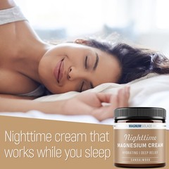 Magnum Solace Magnesium Lotion – Nighttime Magnesium Cream – Apply to Leg Mus…