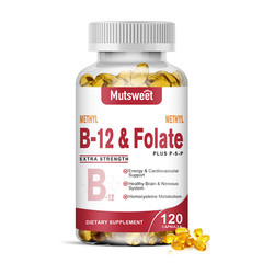 Methyl Folate Capsules, Methylated Multivitamin for Women & Men w/Vitamin B12 B6