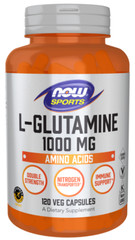 NOW L-Glutamine, 1000 mg 120 Caps Double Strength Nitrogen Transporter* Immune