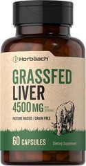 Grass Fed Beef Liver | 4500mg | 60 Capsules | Desiccated, Pasture Raised, Gra…