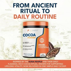 1200mg Cocoa Flavanols Supplement – Gluten-Free Natural Energy & Antioxidants