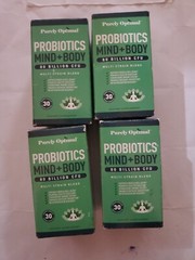 Purely Optimal Probiotics Mind + Body 80 Billion CFU 30ct See Description [4bott