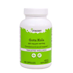 Vitacost Gotu Kola — 950 mg per serving – 180 Capsules exp: 1/2028