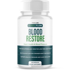 (1 Pack) Herbal Flow Blood Restore Advanced Max Support Supplement 60 Capsules