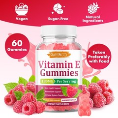 MEENCCD 2 Pack Vitamin E Gummies, 180 mg 400 IU dlAlpha, Daily Skin Support, …