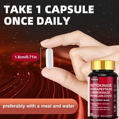 3x Nattokinase 4,000 FU Heart & Cardiovascular Health Circulatory Support 180ct