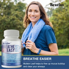 BREATHE EASY 10 active ingredients Healthy Respiratory and Lung Support Formula