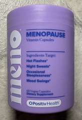 O Positiv MENO Vitamins for Menopause 60 Capsules Hormone-Free Supplement 08/27