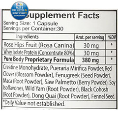 Butt Enhancer and Breast Vitamins – 30 Count (Pack of 1)