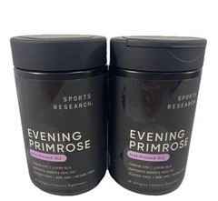 (2) Evening Primrose Supplement from Cold Pressed Oil – High Potency 30 count