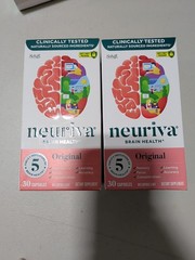 Lot Of 2 Neuriva Brain Health Original 30 Capsules Memory Focus NEW 9/26+