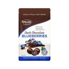 New Morlife Dark Chocolate Blueberries 125g