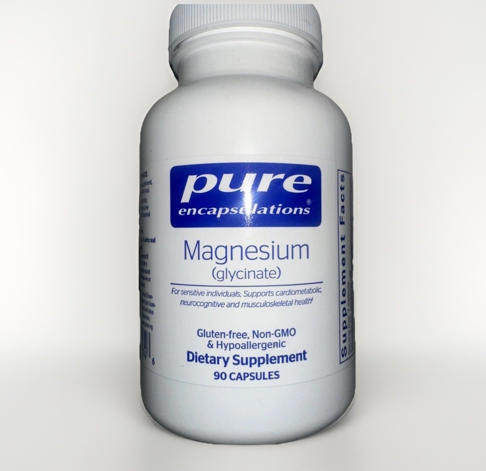 Pure Encapsulations Magnesium (glycinate) 120mg – 90 Vegetarian Capsules 09/2026