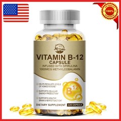 Vitamin B12 Capsule 1000 Mcg Methyl B12 for Mood, Heart & Eye Health 120Capsules