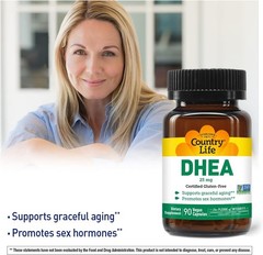 DHEA 25mg Capsules – 90 Count for Hormonal Balance & Energy Management