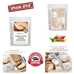 Versatile 32 Oz Organic Psyllium Husk Powder – Ideal for Clean Eating & Health