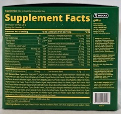 Gruns Adults Super Greens Gummies Multivitamin Superfood Gummy Bears 35 Packs