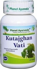 Planet Ayurveda KUTAJGHAN VATI 120 Tablets Free Shipping World wide