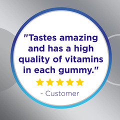 Multigummies Mens 50 plus Gummy Multivitamin with Vitamin A, B, C, D &