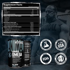 Animal Advanced Omega 3 Fatty Acids – 3500mg EPA DHA 30 Count (Pack of 1)