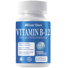 Vitamatic Vitamin B-12 1000mg per Serving High Potency Non-GMO Boosts Energy
