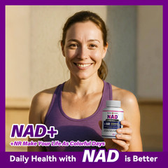 NAD Supplement 60 Capsules for Women & Men, NAD Supplement for Anti Aging