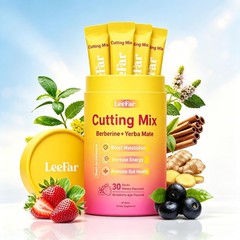 30 Bags LeeFar Cutting Drink Mix – Berberine, Chromium,5-HTP, Yerba Mate US