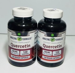 Amazing Formulas Quercetin 500 mg 120 Veggie Capsules Dietary Supplement✅2 PACK