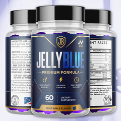 (2 Pack) JellyBlue Gummies Male Gummys Advanced Male Health Support 120 Gummies