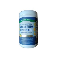 Nature’s Truth Magnesium Glycinate Powder 6 Oz Lemon Flavor EXP 02/2027 OR LATER