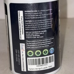 Gudomet Turmeric Moringa Ginger Cinnamon Saffron Boswellia All In1 150ct Exp2028