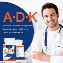 ADK Vitamin Supplement 20000 IU – High Potency Vitamins A, D3 and K1 for Hear…