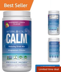 Relax with Calm Raspberry Lemon Magnesium Drink Mix – 325 mg per Serving